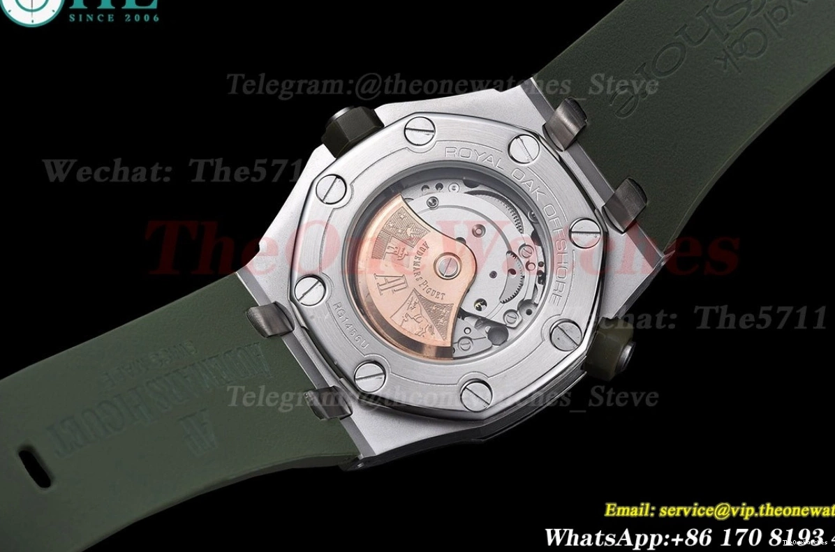 Offshore Stk SS Green Royal MY8215 GDF RU Oak 42mm 15710 Diver 0126